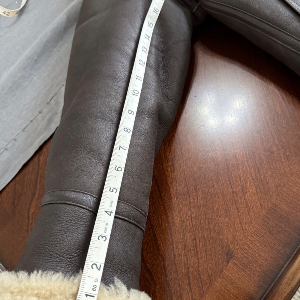New Sheepskin Shearling B-3 Aviator/Bomber Jacket/Coat - Picture 14 of 16